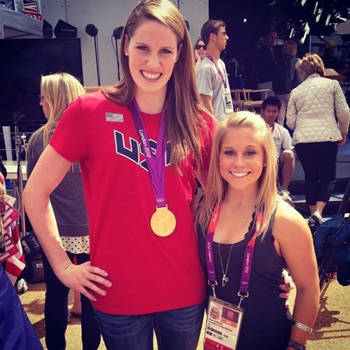 The difference between an Olympic swimmer and an Olympic gymnast.