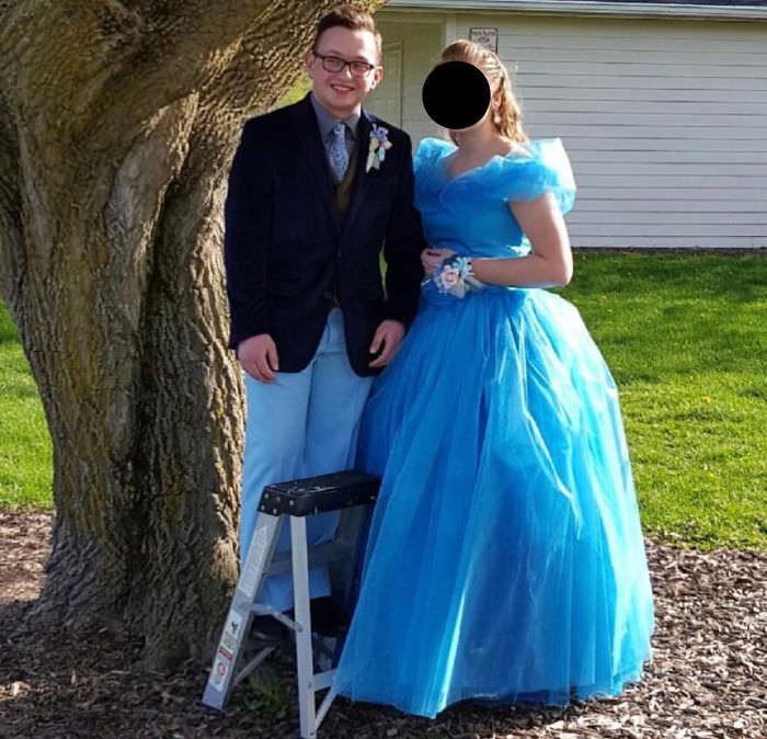 I (5'5"m) asked my crush at the time (6'0"f) to our senior prom a couple of years ago.
