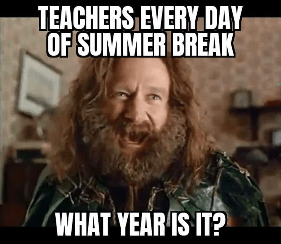 When time seems to fly by during summer break...