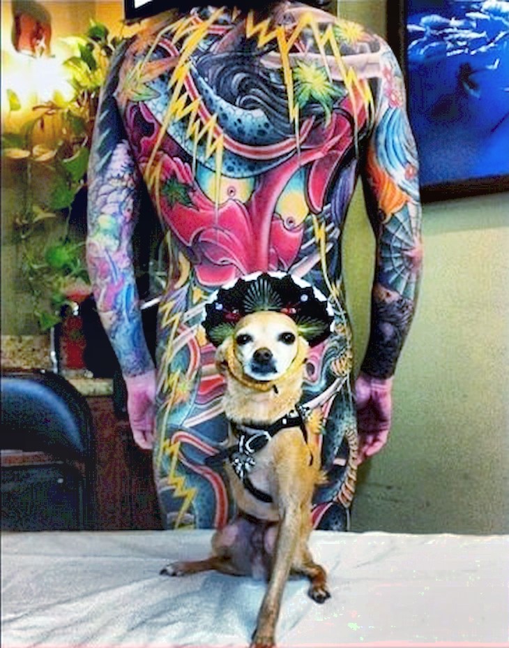 Don't worry, I got you covered with this ugly dog tattoo.