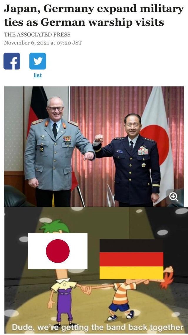 So here we go again Japan and Germany expand military ties