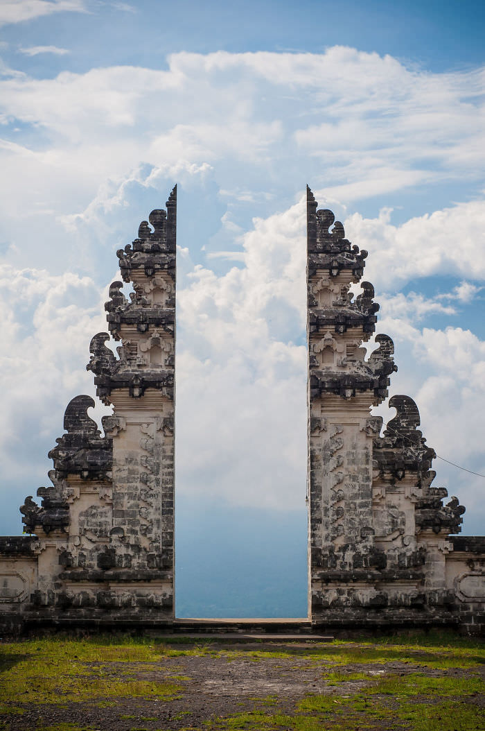 A gate at a Balinese temple.