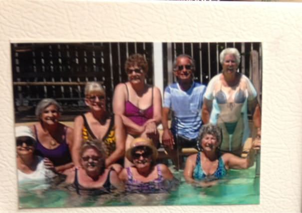 After claiming he had eight "gal pals" at his senior home, someone's grandpa proved it with a picture on his fridge.