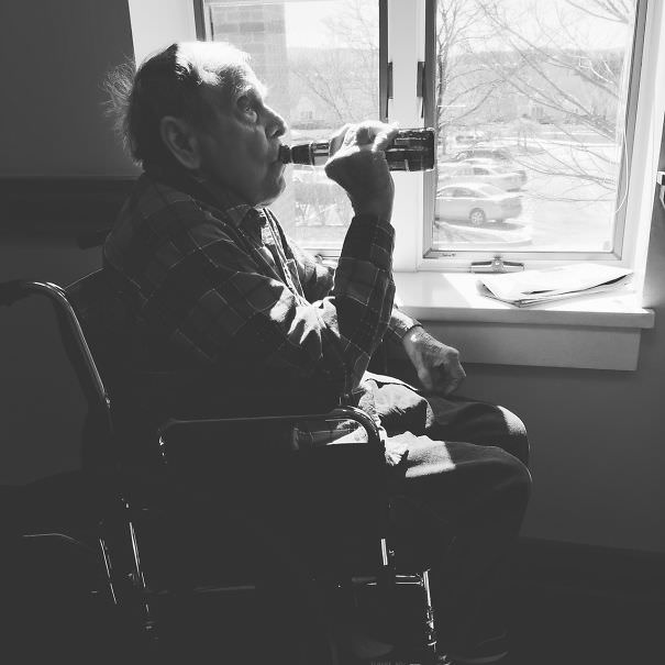 A week before someone's grandfather passed away, they brought his favorite beer to him in the nursing home, and it was his last beer ever.
