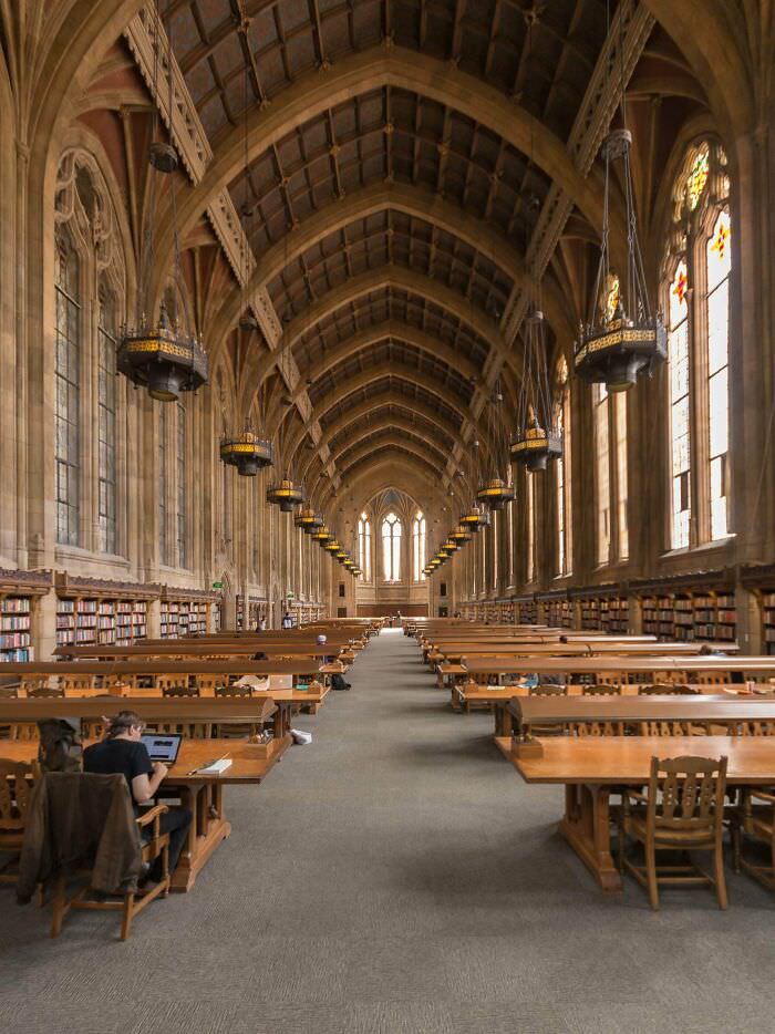 The Suzzallo Graduate Reading Room at the University of Washington in Seattle