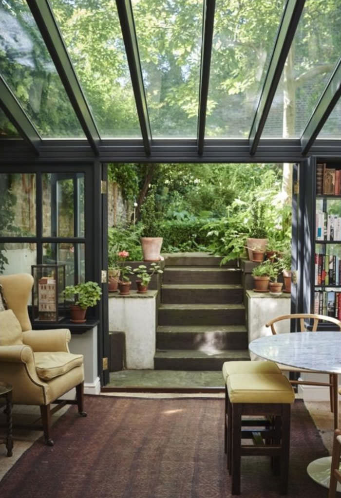 A conservatory room addition in the UK
