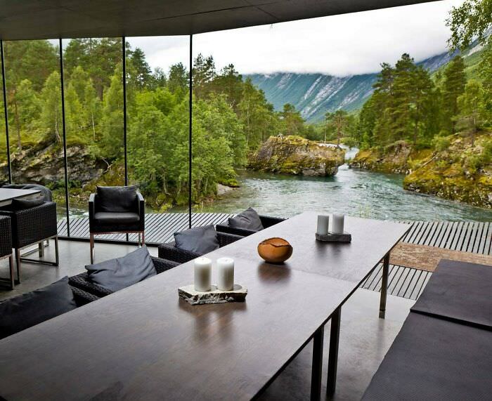 A hotel in Norway where the movie "Ex Machina" was shot