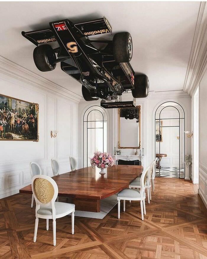 This is a good compromise on decor for both parties.