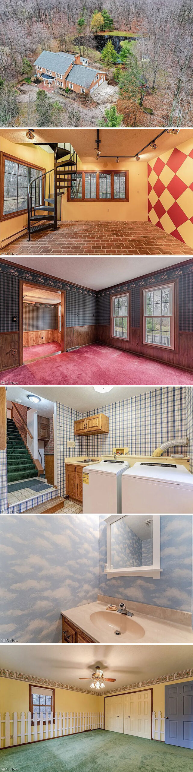 This house has a personality disorder because every room is different from the others.