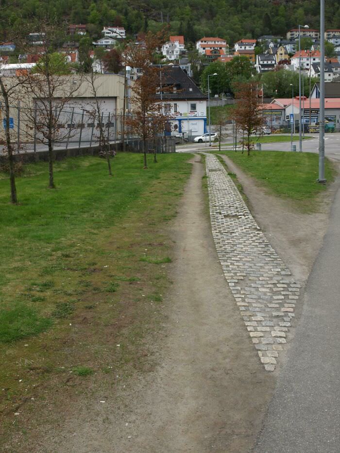 Does this count? A footpath so badly constructed nobody wants to use it