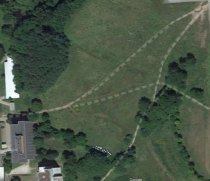 Google acknowledges the desire paths on our campus