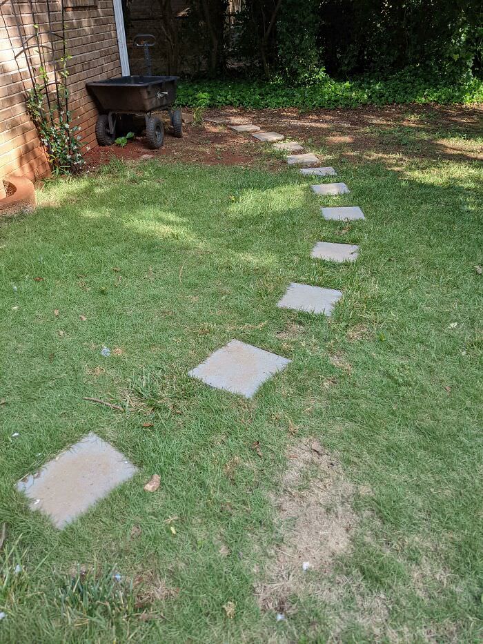 After our dog passed, we turned his desire path into a forever path
