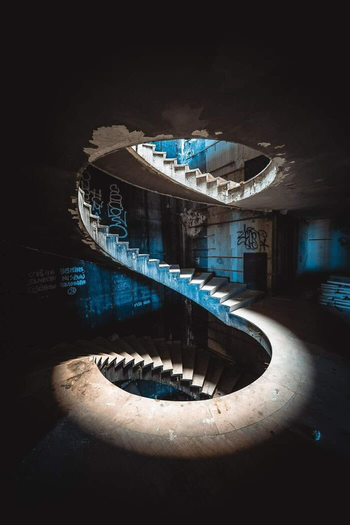 Abandoned staircase, Croatia.