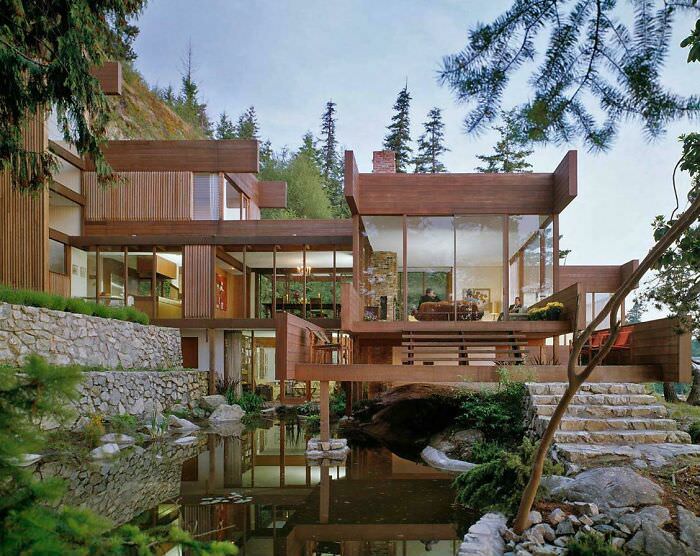 Architect Arthur Erickson's Graham House (1962), Vancouver