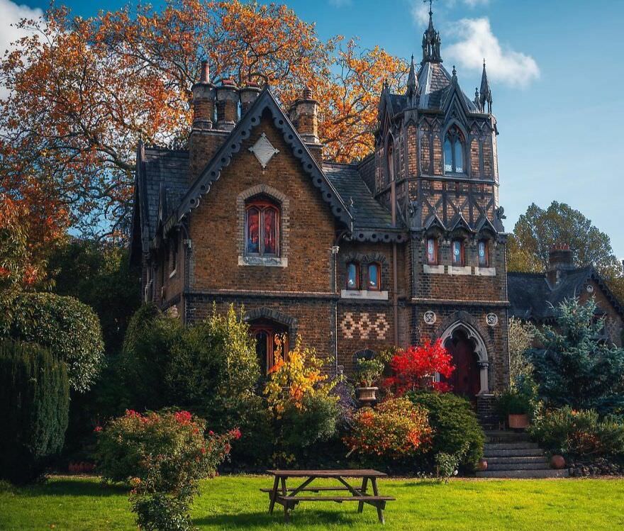 Gothic-looking building in Highgate, London