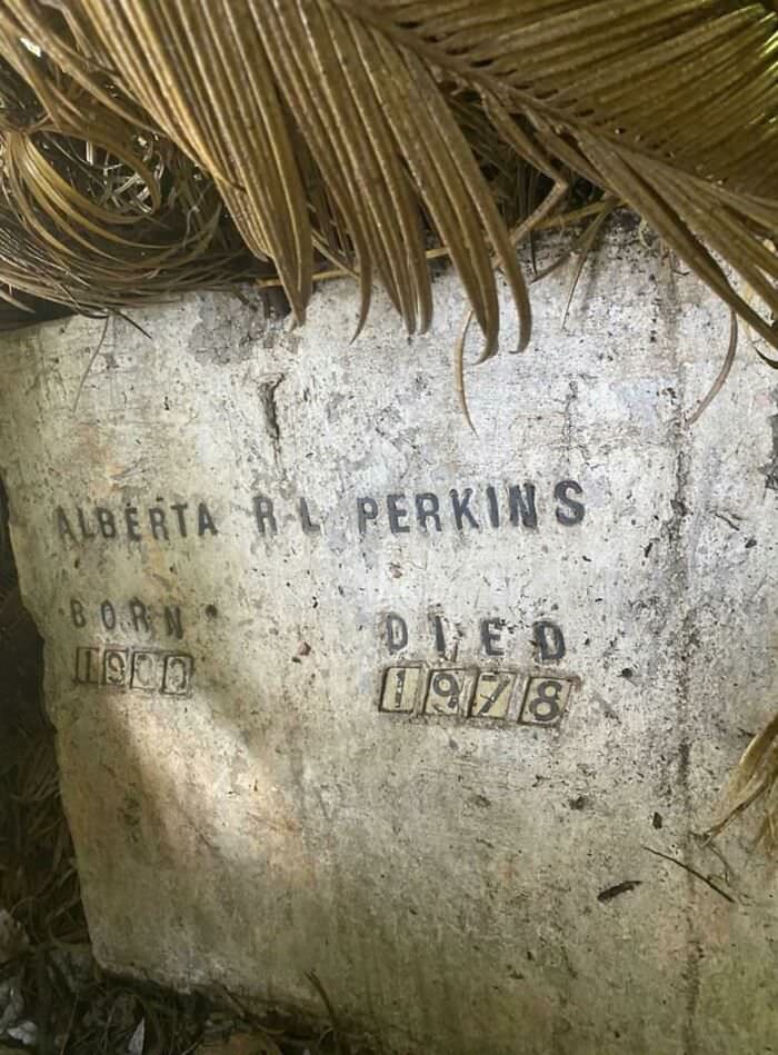 I found a gravestone under my recently purchased home