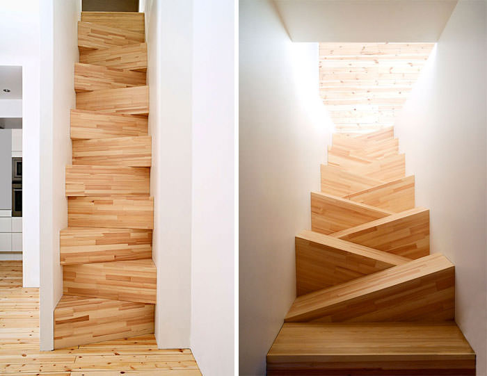 These are sloping stairs.