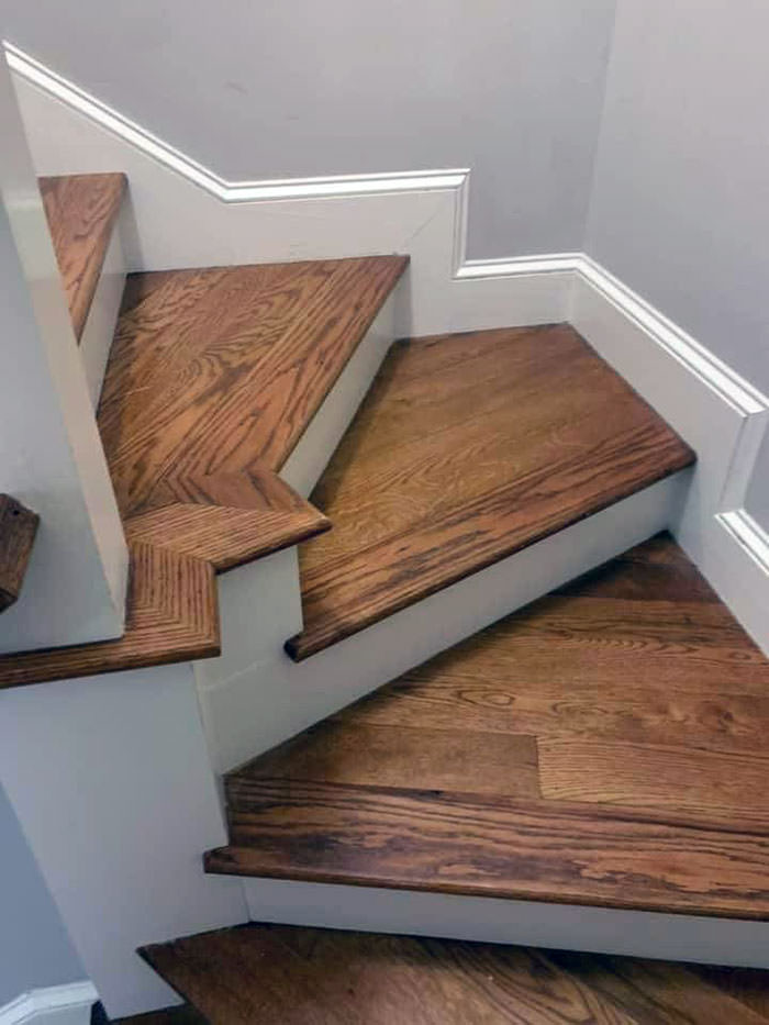 These stairs look sharp.