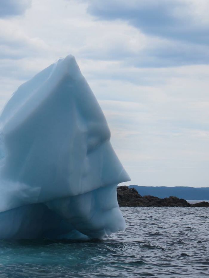 An iceberg that looks like Batman.