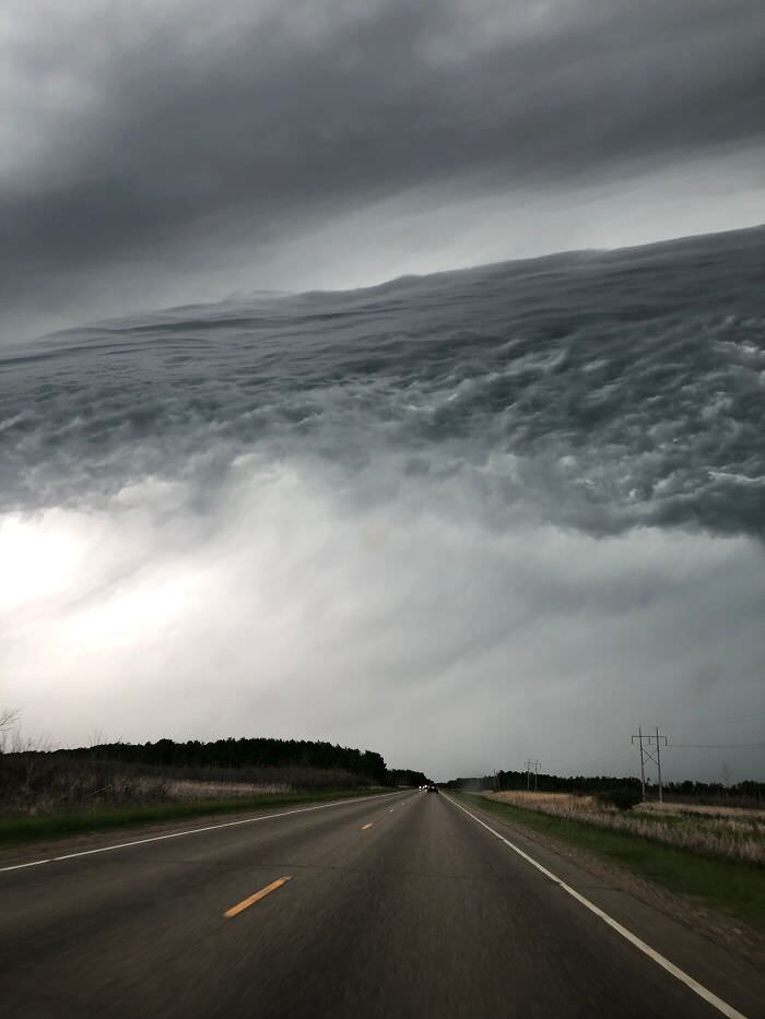 A seascape in the sky.