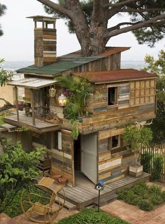 Pallet treehouse.