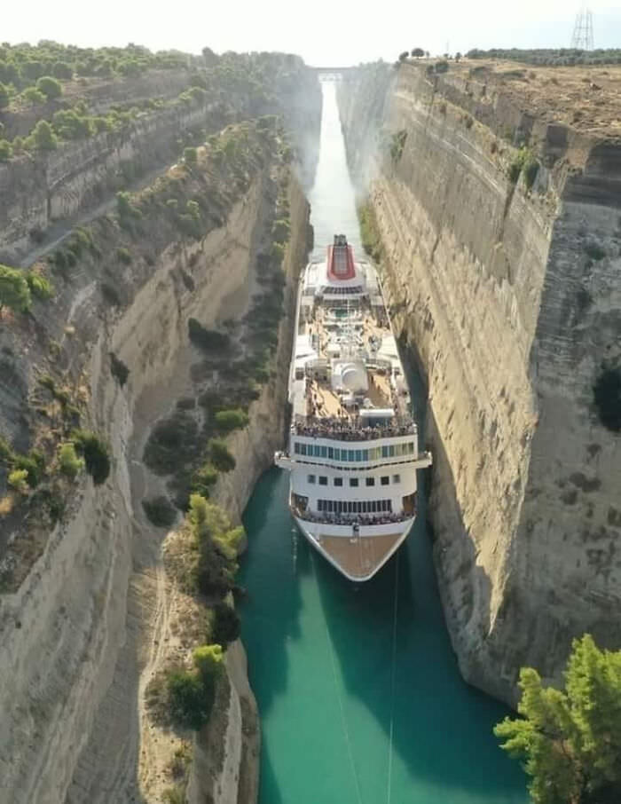 The Canal of Corinth, Greece.