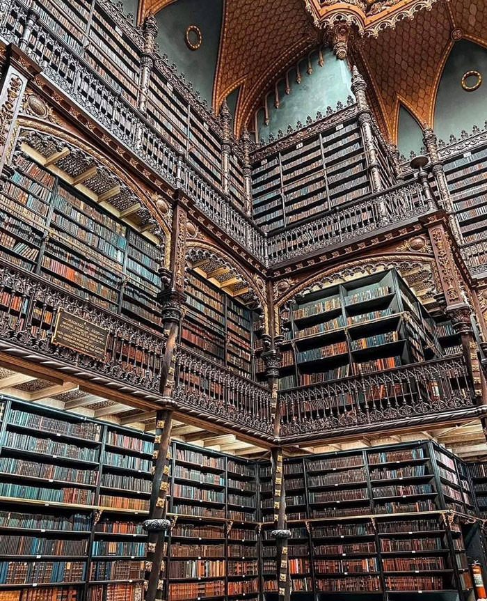 Portuguese Royal Library - located in Rio de Janeiro, Brazil.