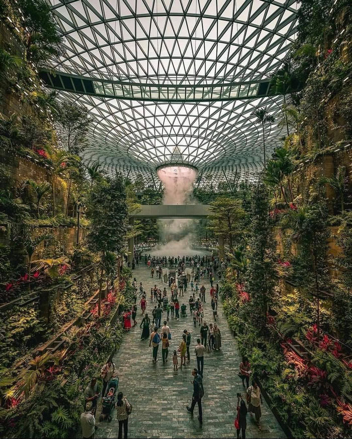 Changi Airport in Singapore is an amazing sight.