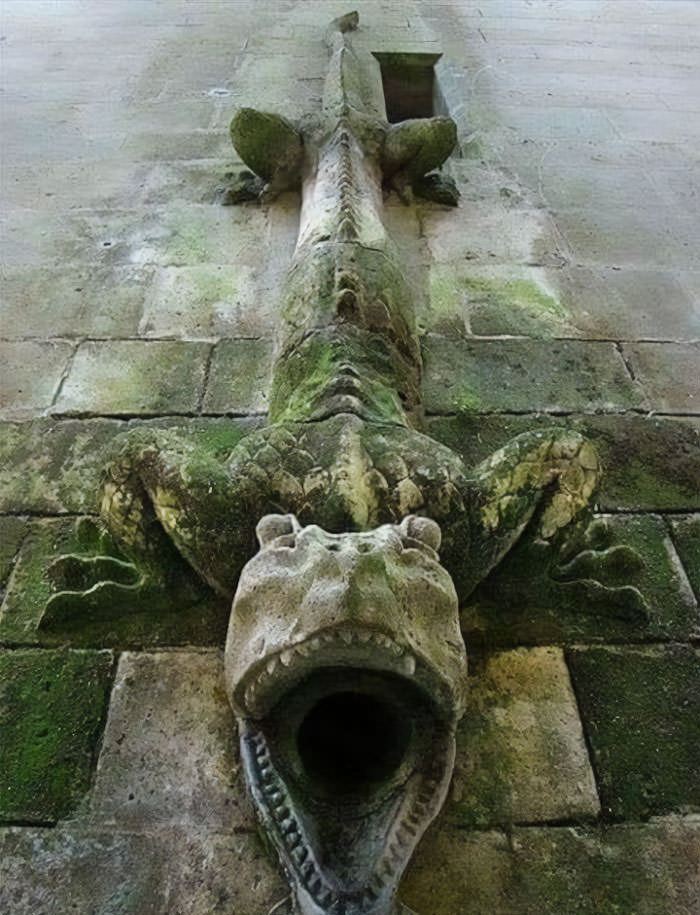 The sewer pipe at Pierrefonds Castle. This terrifying but beautiful drain belongs to the castle's dungeon.