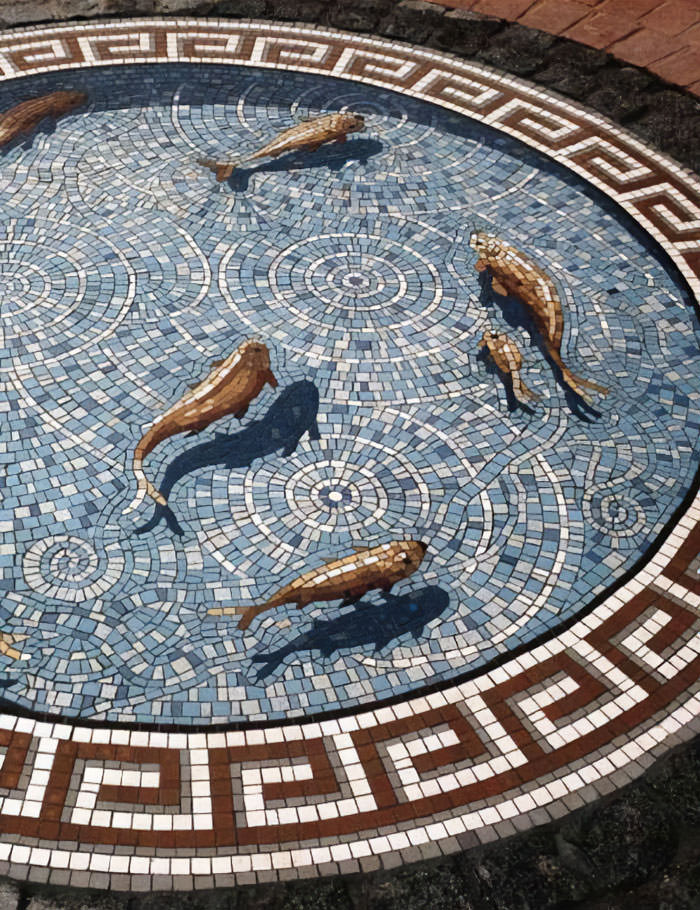 Fish Pond Mosaic by Gary Drostle.