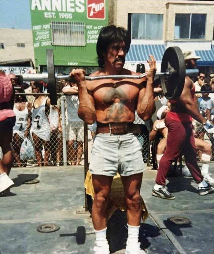 Danny trejo. Muscle beach. Early 80s