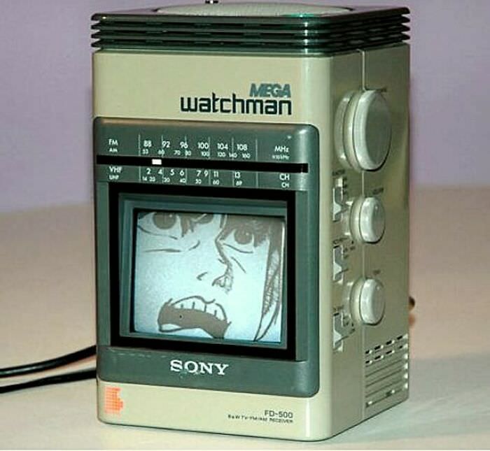 Sony mega watchman fd-500. High tech!!!