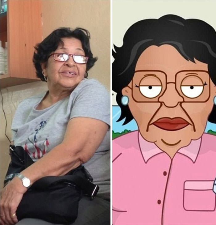 Consuela from Family Guy in real life