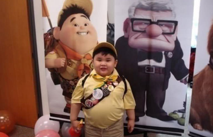 Kid looks like Russell from Up!