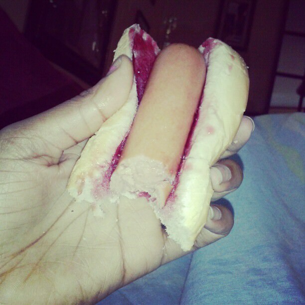 Hot dog with jelly: