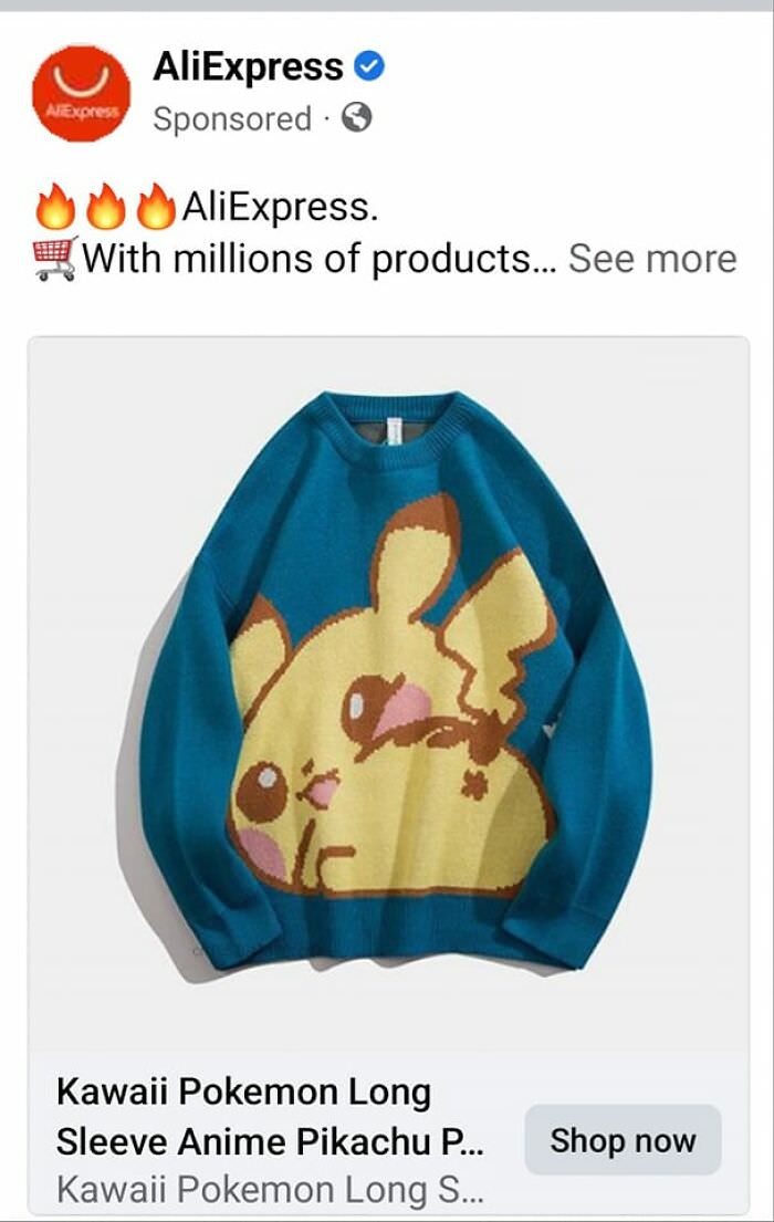 A shirt for people who want to show pikachu's "pika pika" to the world