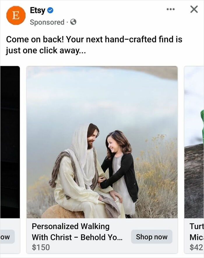 For just a $150 christ will walk with you, seems legit