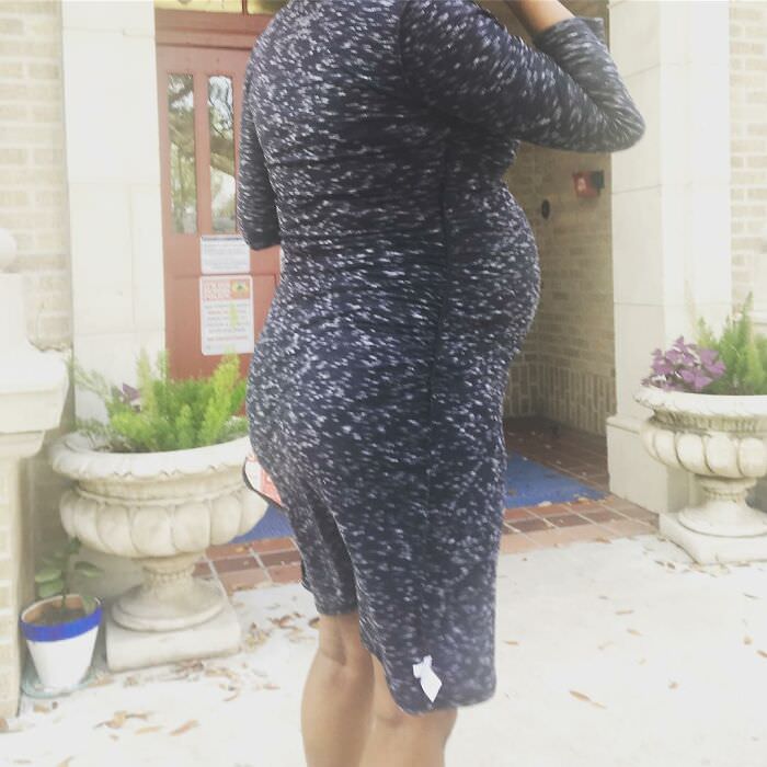 Hazel and Lennox, look what you did to your mama! This isn't normal!!! All day I was inside out!! Pregnancy brain controlling my life!! Thank you, Christine, for letting me know and snapping a memorable picture!