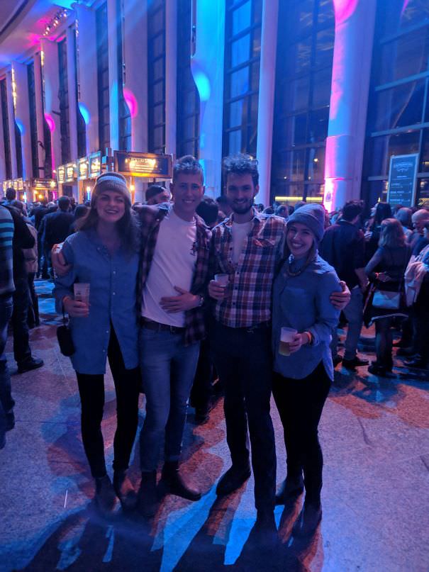 My boyfriend and I went to a beer festival and met a couple who was dressed the same as us.