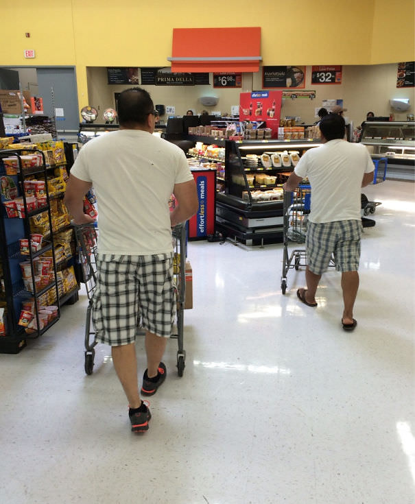 I witnessed a glitch in the Matrix at Walmart today.