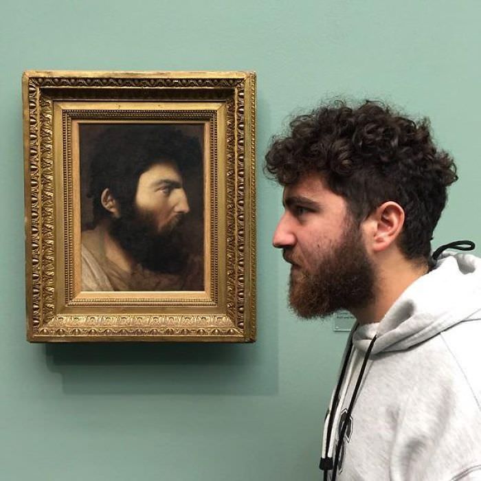 Found my doppelgänger from half a century ago in an art museum in Zurich