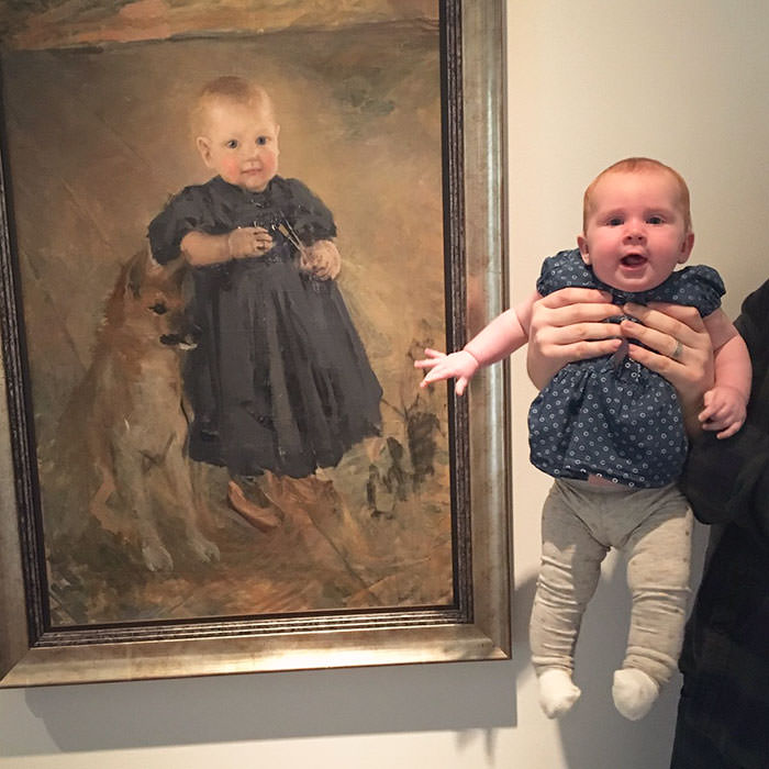 We found our baby's doppelgänger at the gallery