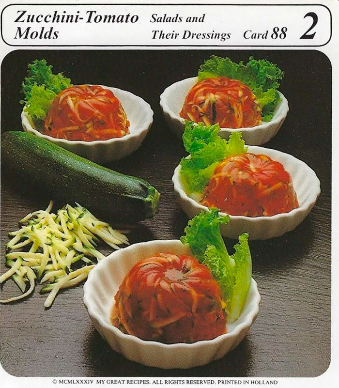 Zucchini-Tomato Molds