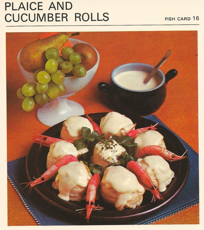 Plaice and Cucumber Rolls