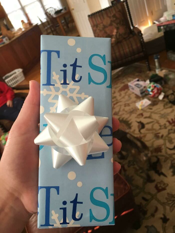 "Let it Snow" wrapping paper