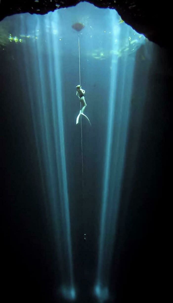 Because all my friends say this photo of me freediving gives them the willies