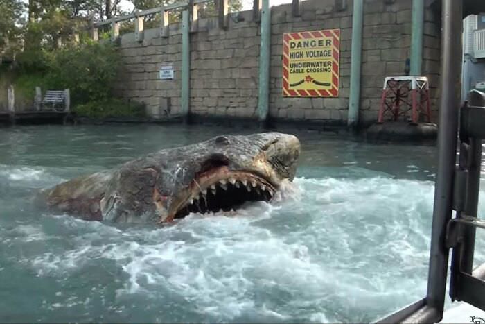 Remains of the old Universal Studios Jaws ride