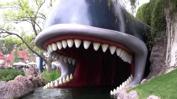 Monstro Tunnel at Disneyland's Storybook Canal Boats