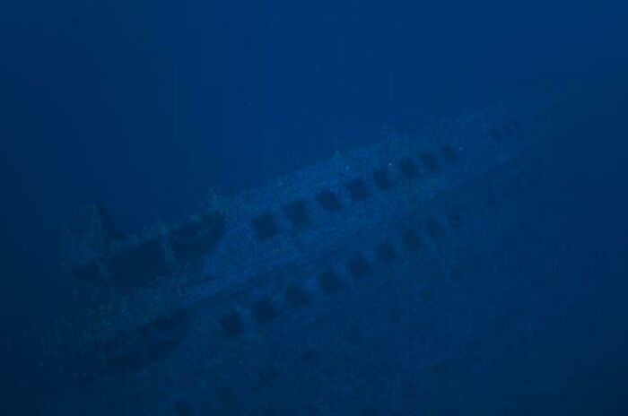 Wreck of the Britannic, a haunting sight underwater