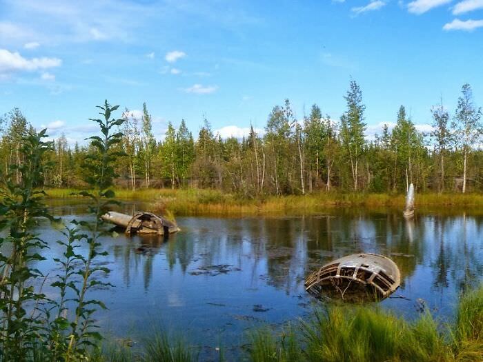 Abandoned B-29 Superfortress "Lady of the Lake" in Alaska